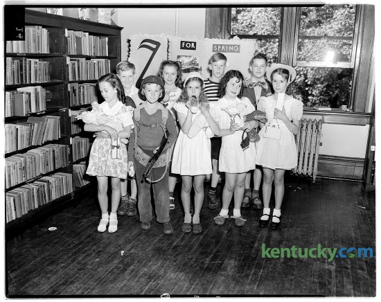 A children's party at the Lexington Public Library, May 19, 1946.