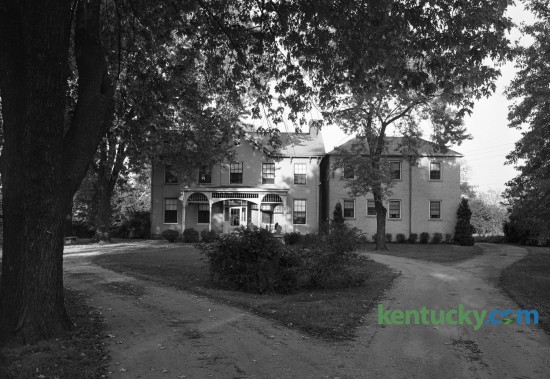 A 1947 view of the Thomas Grant house at 519 West Fourth Street in Lexington was built in 1823. It first  became a home for unwed girls about to become mothers in 1894.  Originally known as the Lexington House of Mercy, in 1921 it became  affiliated with a national organization called the Florence Crittenton Home.   Published in the Lexington Leader October 25, 1947. Photo by Ralph Looney | Staff