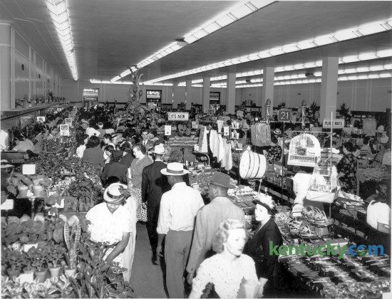 Lexington shoppers crowded the F.W. Woolworth Store on opening day, September 9, 1948. The new downtown store was located at 106-122 West Main Street. The store closed in 1990 and was demolished in 2004 to make way for the Centre Pointe development. Herald-Leader Archive Photo