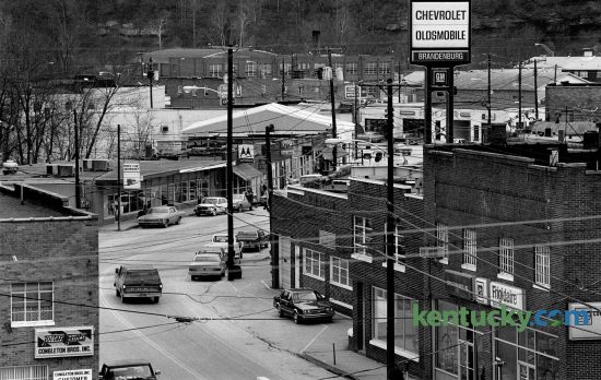 Downtown Beattyville in Lee County as seen on January 8, 1987. Photo by Charles Bertram | Staff