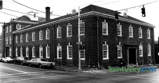 The building that was to become Gratz Park Inn on North Upper Street sat empty in this November 22, 1982 photo. Developers were proposing to build a luxury hotel in what was then known as the Fuller Building. Prior to that it was the original location of the Lexington Clinic, which was founded in 1920. After the clinic moved to Harrodsburg Road in 1958, the Fuller Engineering firm occupied the building. The firm move out in 1976 and the building sat empty  until the 44-room hotel opened in July 1987. Photo by Ron Garrison | Staff